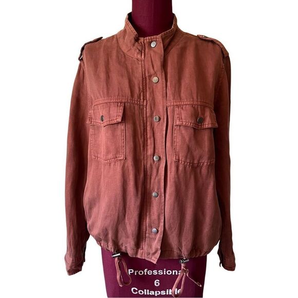 Rails Collins Jacket Brick Brown size M Utility Full zip - Picture 5 of 16
